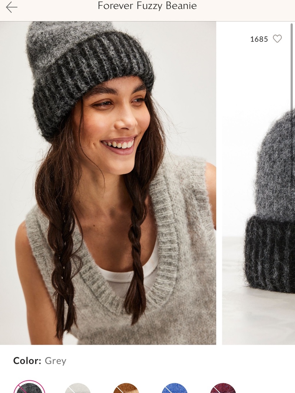 Free People Forever Fuzzy Beanie